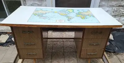 Vintage Map Desk, View more