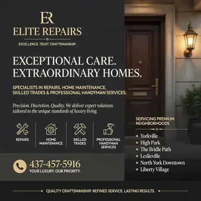 Elite Repairs – Handyman Services - 437-457-5916, View more