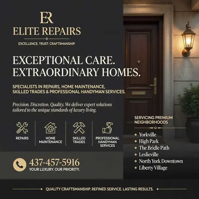 Elite Repairs – Handyman Services - 437-457-5916