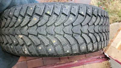 225-60-R17 winter studded tires on rims