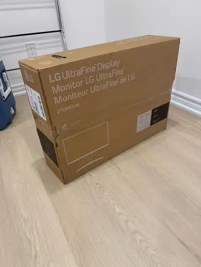 LG unltrafine 27 inch 4K monitor sealed in the box, View more