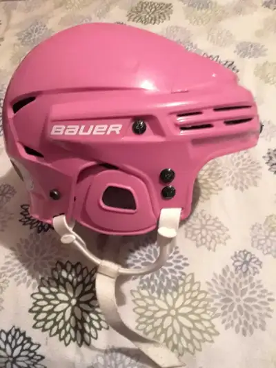 pink hockey/ skating helmet, View more