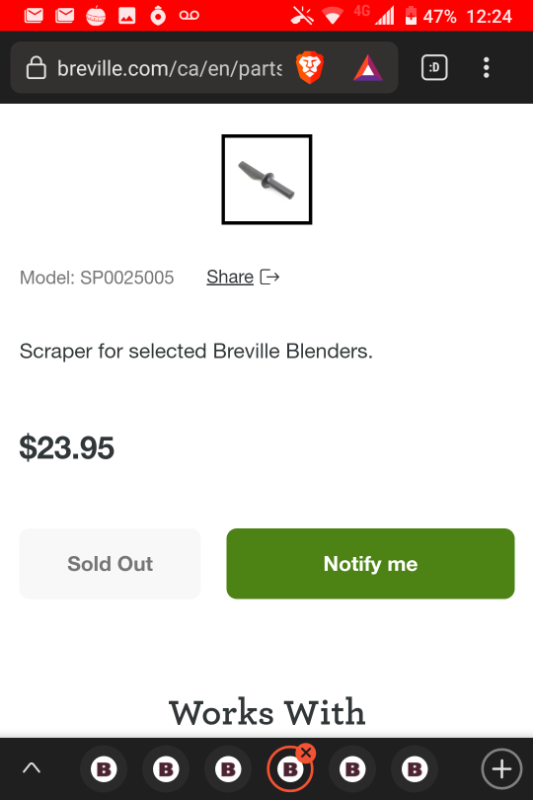 *New* Breville Jug + Parts for Q Series Blenders in Processors, Blenders & Juicers in City of Toronto - Image 6