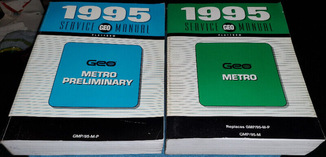 1995 GEO METRO Factory Service Manual Set in Other in Kingston