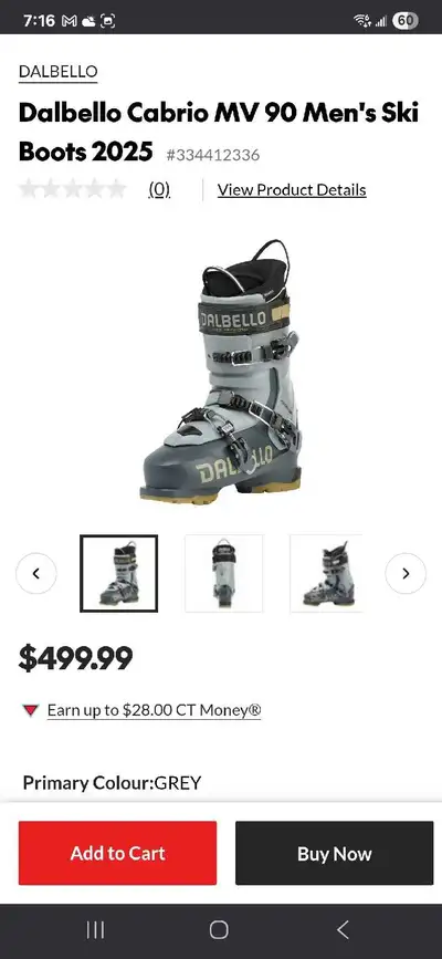 Dalbello Cabrio MV 90 Men's Ski Boots, View more