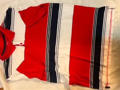 Brand: George golf Size: Large, mens Material: Cotton Additional Description: Large red and white ho...