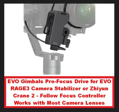 (NEW) EVO Gimbals Pro-Focus Drive EVO RAGE3 Camera Stabilizer, View more