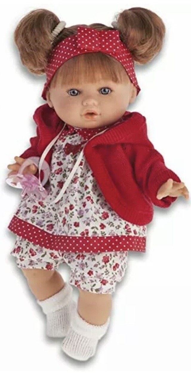 Antonio Juan Toddler Girl Doll Blue Eyes  New In Gift Box $129 in Toys & Games in Markham / York Region - Image 2