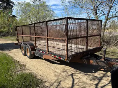 Hello! I have a 2005 PTL flat deck 18 foot car hauler forsale. 6 bolt axles. 12k trailer. With 4 foo...
