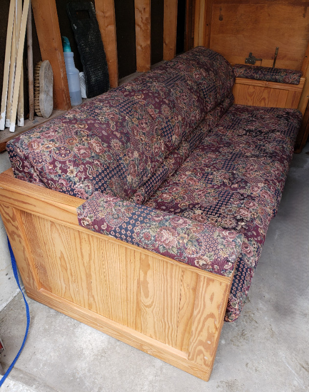 Solid Wood Framed Couch in Couches & Futons in Oshawa / Durham Region
