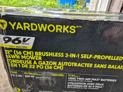 lawnmower 22" 96volt self propelled, View more