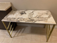 Faux Marble Decorative Table
