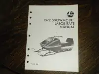 Rupp 1972 Snowmobile Labor Rate Manual