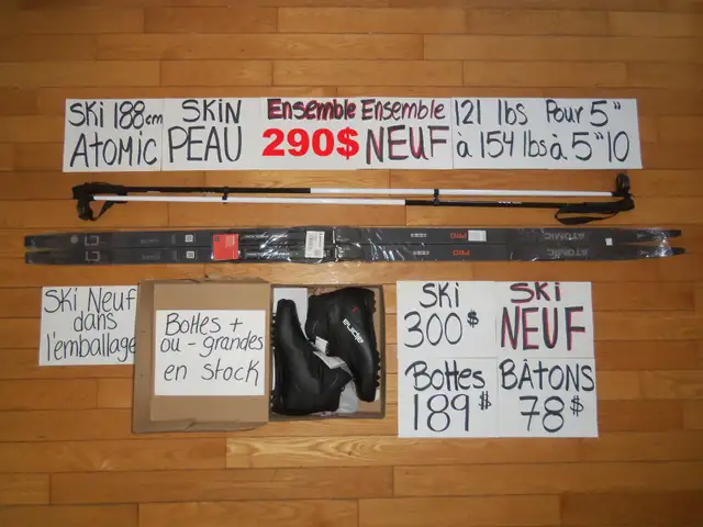 Ensembles kits ski de fond a peau skin ENSEMBLES NEUF in Ski in Drummondville - Image 8