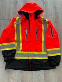 Pioneer Premium High Vis Safety Jacket, Waterproof, XL- New