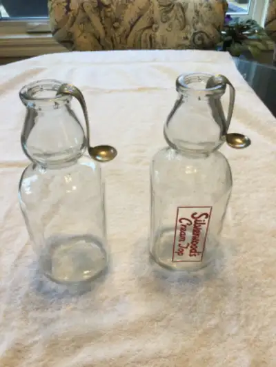 Antique Creamer Top Milk Bottles, View more