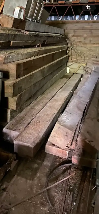 Lumber for sale, big beams and planks cleaning out located16 in grande pointe call 204 998 3414 sout...