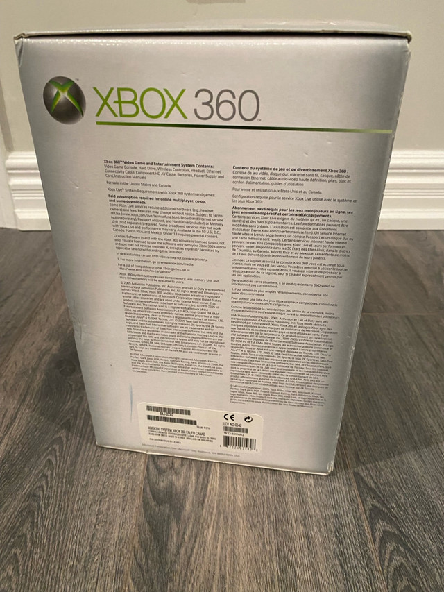 Good condition Empty Box  Microsoft XBOX 360 in XBOX 360 in Markham / York Region - Image 4
