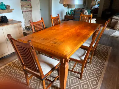 Teak Dining Table and chairs, View more
