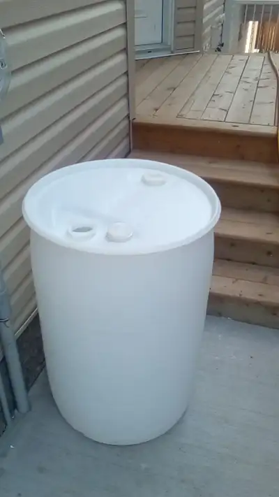 1 Empty Barrel for Rainwater Collection, View more