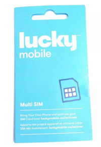 Multi SIM Lucky Mobile (Standard.Micro.Nano) (((NÉGOCIABLE)))