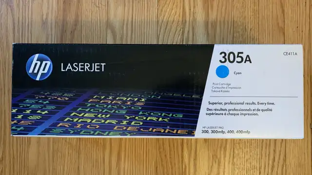 New HP Laserjet 305a Cyan Toner Print Cartridge  in Printers, Scanners & Fax in Cambridge - Image 2