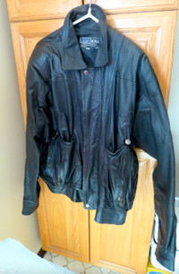 ► ►'Cosa Nova' Black Leather Jacket - XL◄◄