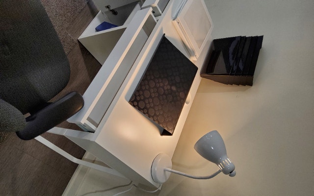 Must Go! Office Set from IKEA Desk (MICKE) + Chair + Lamp Desks City of Toronto Kijiji