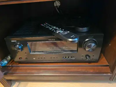 Denon AVR-1609 Receiver with original remote (RC-1098). Comes with Paradigm 5.1 surround sound. Subw...