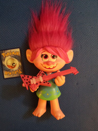 Trolls Dream Singing Poppy Pink Dolls Guitar Rock World Tour