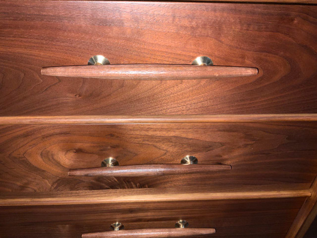 SOLID WALNUT DOUBLE CHEST in Dressers & Wardrobes in Dartmouth - Image 2