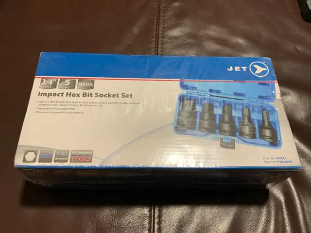 JET 3/4 drive Metric Impact Hex Bit Socket Set in Hand Tools in Oshawa / Durham Region - Image 3