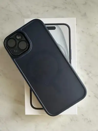 Black iPhone 15 128gb 84% battery health Functions perfectly with zero cracks or scratches Comes wit...