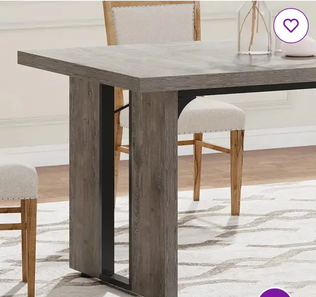 Baron Rectangular 70.9" Dining Table in Dining Tables & Sets in City of Toronto - Image 7