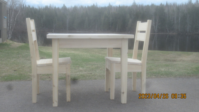 ❗❗❗Patio/Deck Table and Chairs (CEDAR)(Builder) NEW 2024❗❗❗ in Patio & Garden Furniture in Moncton - Image 2
