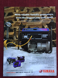 2007 Yamaha Generators Original Ad