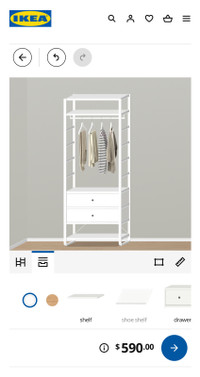 IKEA closet (like brand new condition)
