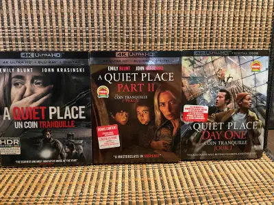 A Quiet Place Trilogy 4K (5-Disc UHD/Blu-ray)+Slipcovers., View more