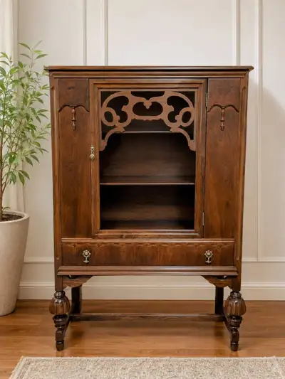 Vintage China Cabinet / Display Cabinet -  Immaculate Condition, View more