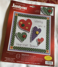 Janlynn counted cross stitch kit Heartfelt Season 