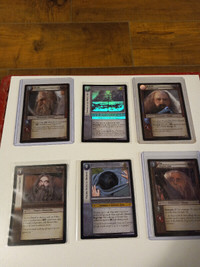 Lord Of The Rings Foil Cards Near Mint Lot of 6 TCG