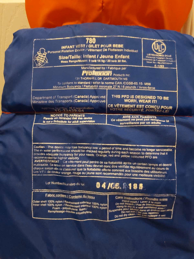 Bouy O Boy Life Vest in Water Sports in Mississauga / Peel Region - Image 3