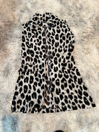 SHEIN Leopard Print Vest Blazer NEW