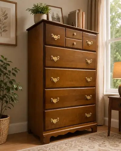 (Free Delivery) Hardwood Dresser • Commode en bois massif , View more
