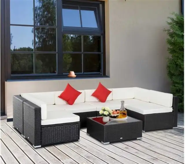 6-Seater Modular Patio Set w/ Coffee Table in Patio & Garden Furniture in Vancouver - Image 2
