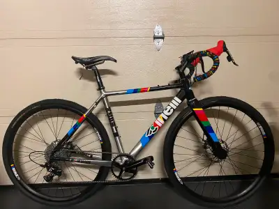 52cm Cinelli Zydeco gravel bike. Freshly tuned, clear frame, crank arm and chain stay protectors app...