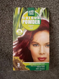 Red henna hair powder