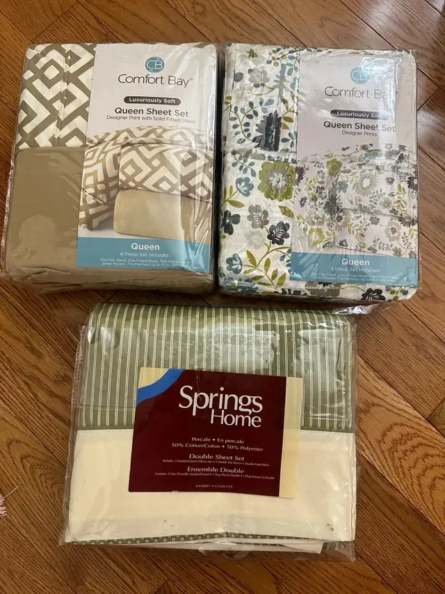 Brandnew sheet sets Queen,Double and Twin/single size in Beds & Mattresses in Mississauga / Peel Region - Image 2