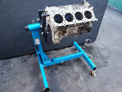 Save time already apart. Rebuildable core, burnt Valve. Had 260,000 ish. No debris or metal anywhere...