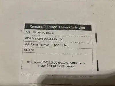 remanufactured toner cartridge , View more